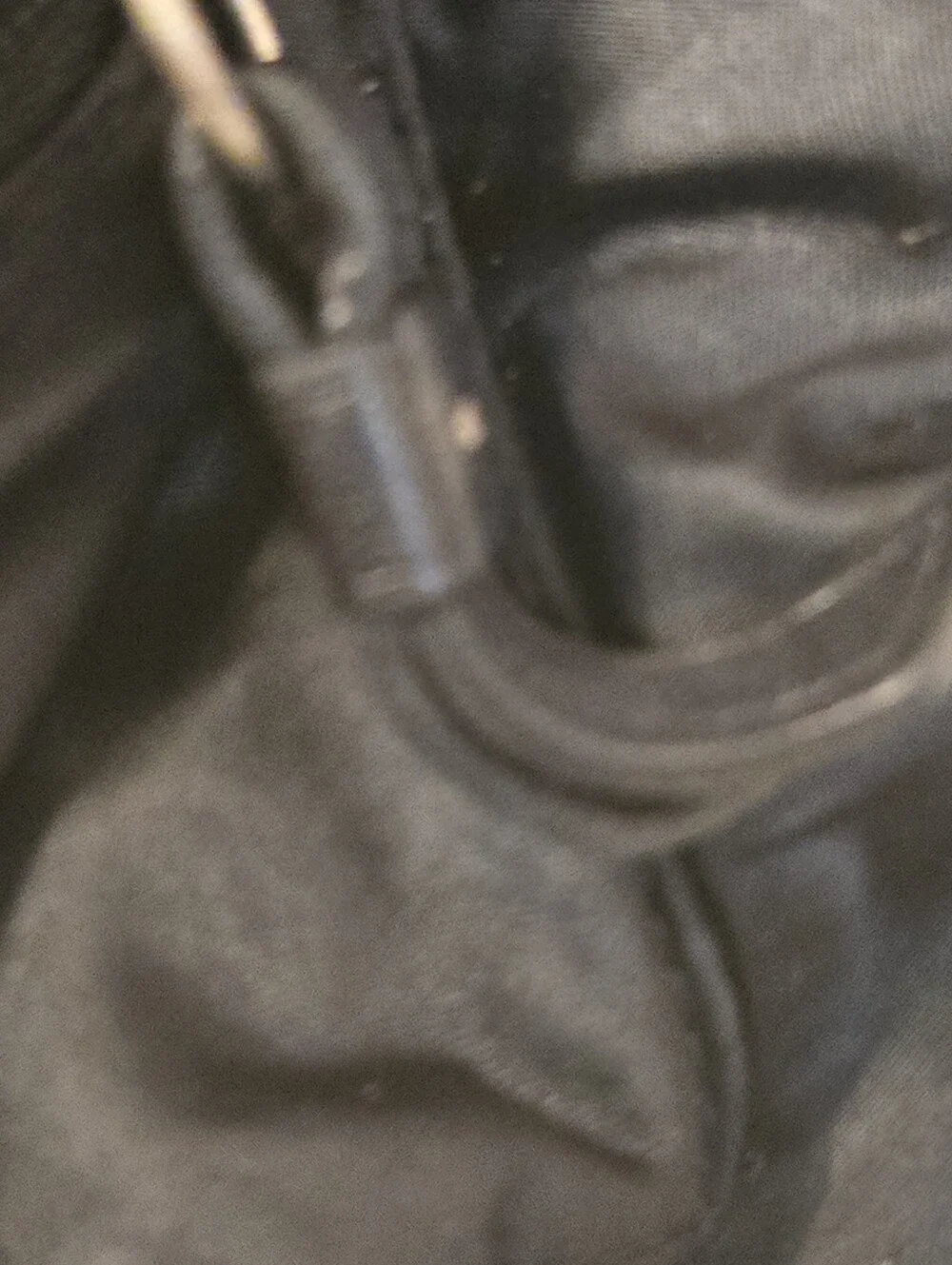 Coach Nylon Backpack Leather Trim Style #L04J-1898 Black Silver Hardware Pockets